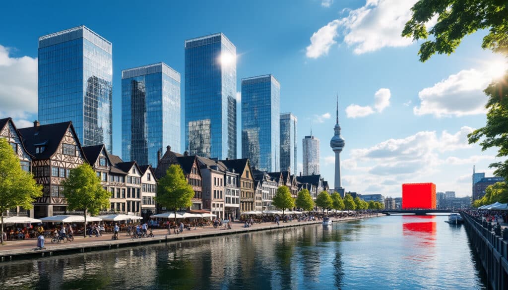 explore the unique architecture and urban features of dusseldorf, a vibrant city known for its blend of modern design and historical charm. discover its stunning skyline, innovative structures, and lush public spaces that define its urban landscape.