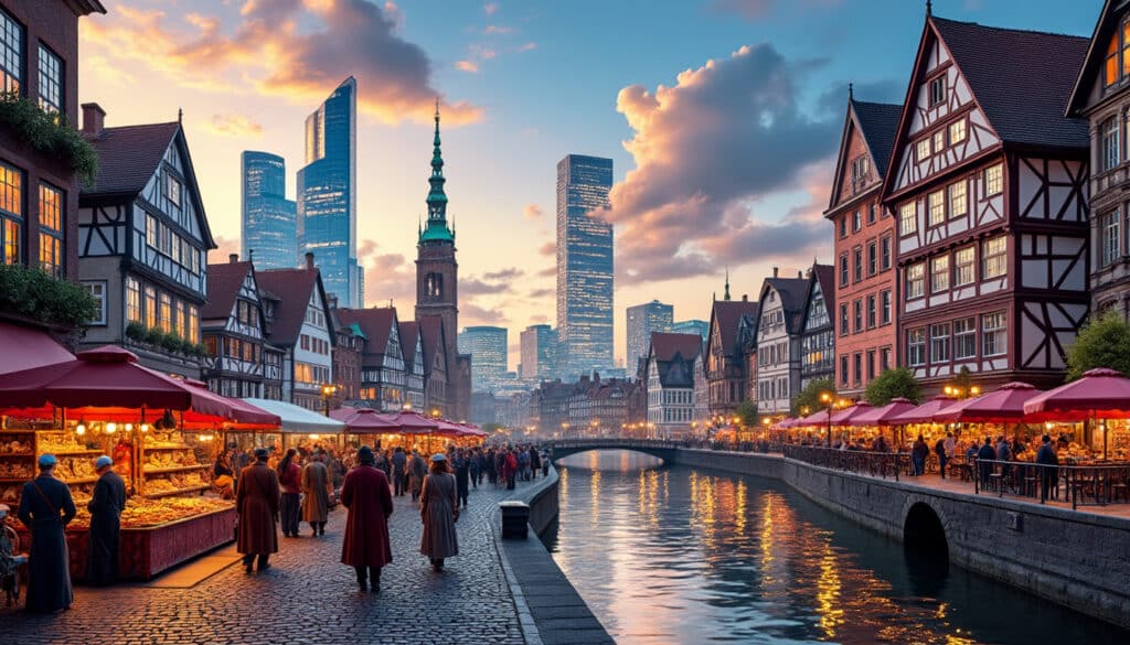 explore the rich and vibrant history of düsseldorf, a city that has evolved from a small settlement to a cultural and economic hub in germany. discover its key historical events, architectural landmarks, and the influences that shaped its unique identity over the centuries.